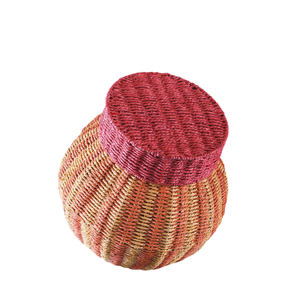 Vietnamese Woven Seagrass Gift Baskets with Lid Luxury Gift <b>Box</b> for Ramadan Eid Holiday <b>Nice</b> Price - Product Image 1