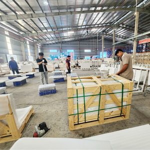 Fabrication sur mesure Sublime Anti Bactérien Projet Résidentiel Bungalow Pierre de Quartz Artificielle Blanche Maison Bar Cuisine Banc - Product Image 6