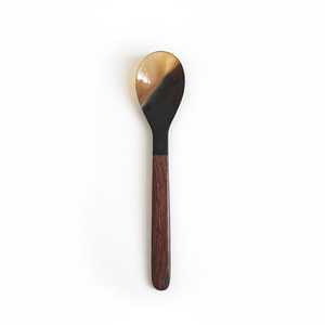 Natural Horn Spoon Cutlery for Restaurant Natural Ox & Buffalos Horn Flatware <b>Tabletop</b> Serving Spoon Long Handle Minimalist - Product Image 6