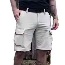 Pantalones Cortos Cargo Premium al por Mayor, Calidad de Exportación, Colores Personalizados, Últimos Modelos de Pantalones Cargo para Hombre - Product Image 5