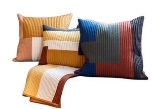 Best Selling Modern Quilted Printed Cushion Cover Cotton Material <b>Pillow</b> <b>Cases</b> Resistant to Shrink Woven Techniques - Product Image 2