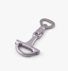 Ouvre-bouteille en forme de mors de cheval en métal, finition laiton argenté, fait main, accessoire de bar, outil de cuisine, accessoire de table, cadeau, décoration - Product Image 2