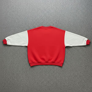 เสื้อสเวตเชิ้ตผู้ชายคุณภาพสูง สไตล์สตรีทแวร์ ล้างสีแบบแอซิด บล็อกสีตัดกัน ปักโลโก้ตามสั่ง เนื้อผ้าหนา - Product Image 2