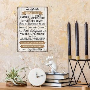Targa Decorativa in Metallo con Citazioni Ispiratrici in Stile Vintage Francese per Arredamento Casa, Fattoria, Caffè - Product Image 5