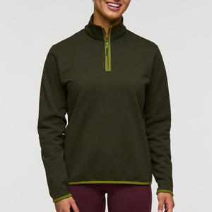 Suéter de punto con cuello alto y media cremallera con logotipo bordado personalizado, suéter personalizado de otoño invierno, jersey unisex. - Product Image 2