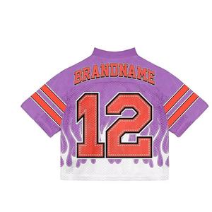 Professional style new collections Latest design printed wholesale sublimated American football <b>Fan</b> jersey - Product Image 2