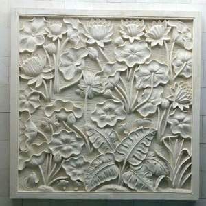 Panel de Pared Decorativo de Mármol Blanco Personalizado, Mural 3D - Product Image 1