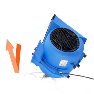 Ventilatore Portatile da Pavimento 1/2 HP 2600 CFM con 4 Angoli di Soffiaggio, Funzione Timer, Asciugatore per Tappeti, Attrezzatura per Asciugatura e Raffreddamento - Product Image 2