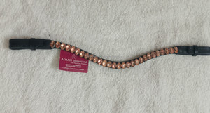 Bride de cheval en cuir véritable Brow bands | bride d'équipement de cheval | Accessoires de cheval en cuir véritable Fabricant - Product Image 2