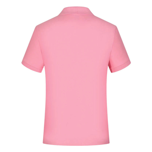 Polo de Manga Corta Rosa para Hombre, Logotipo Bordado, Informal, Tela Oxford de Algodón, Corte Regular, Diseño Transpirable - Product Image 4