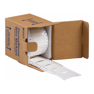Brady PermaSleeve Durable PET Heat Shrink <b>Cable</b> <b>Labels</b> 1 Inch Diameter for Industrial Wire Identification - Product Image 1