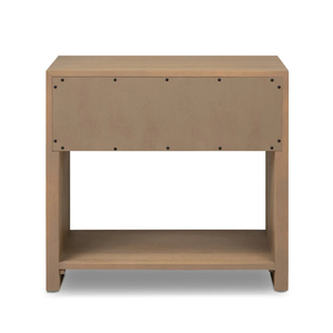 Modern Minimalist Wooden Nightstand With Drawer And <b>Open</b> Shelf For Home Furniture - Product Image 5