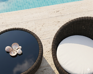 Weatherproof Outdoor Rattan Furniture Set: Hand-woven Terrace <b>Bistro</b> Chairs with <b>Table</b> for Villa Balcony & Patio Seating - Product Image 5