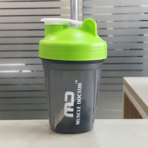 400ml PP <b>Protein</b> Shaker <b>Bottle</b> Push Button Lid Direct Drinking Plastic Mixer Cup for Gym Outdoor - Product Image 3