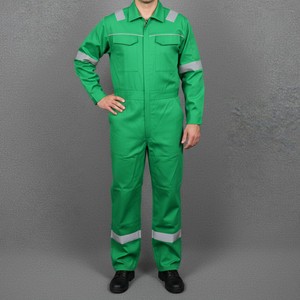 Custom High Visibility Coverall with Reflective <b>Tape</b> for <b>Heavy</b> <b>Duty</b> Industrial Workwear - Product Image 2