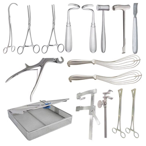Ensemble d'instruments professionnels pour la chirurgie mammaire, destiné aux procédures d'augmentation, de réduction et de mastectomie - Product Image 1