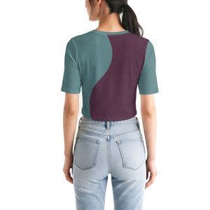 T-shirt court tendance pour femme – Manches courtes élégantes, tissu doux, coupe confortable, style moderne pour l'été - Product Image 2