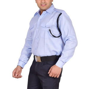 Custom Poly-Cotton Summer Security Guard Uniform for Men – Long-Sleeve 2-Piece Button-<b>Down</b> Shirt & Cargo <b>Trousers</b> Workwear Set - Product Image 6