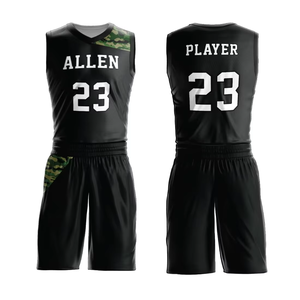 Tenues de sport à manches courtes sur mesure, de qualité supérieure, respirantes et tendance, uniformes de basket-ball à vendre, service OEM ODM - Product Image 3