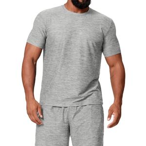 เสื้อยืดคอกลมแขนสั้นสำหรับผู้ชาย คุณภาพพรีเมียม OEM เนื้อผ้านุ่มสบายผิว แห้งเร็ว เหมาะสำหรับออกกำลังกายและฝึกซ้อม - Product Image 2