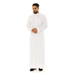 Ropa Islámica, Thobes de Manga Larga para Hombre, Calidad Superior, Tela Personalizada, Estilo Modesto, Ropa Árabe de Dubái, Thawbs para Hombre - Product Image 5