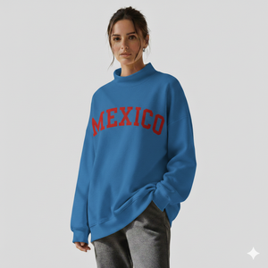 Nouveau Pull Décontracté Femme 2026 Tendance, Respirant, Écologique, à Manches Longues, Col Montant Tricoté, Coupe Ample, Hiver - Product Image 1