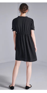 Vestido de Verano Casual Bohemio Estampado Sexy Dulce y Lindo de Rayón Liso con Manga Corta para Maternidad, Playa, Bohemio, Floral, para Mujer - Product Image 2