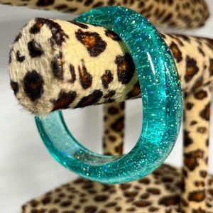 Handmade <b>Resin</b> Bangle Bracelet Colorful Acrylic Style Fashion Jewelry for Women Girls Custom Design Lightweight Party and Daily - Product Image 6