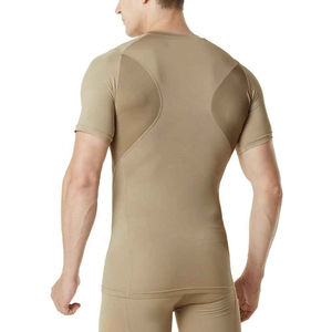 T-shirt de compression respirant à manches régulières pour homme, idéal pour la course à pied et l'entraînement en salle de sport – Nouvelle collection printemps de haute qualité - Product Image 3