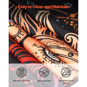 Tema del sole e della luna arazzo Vintage floreale mistico psichedelico-per l'arredamento della casa bohémien - Product Image 6