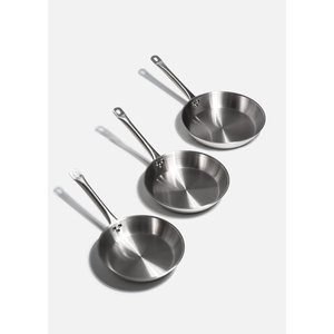 Stainless Steel Frying Pan with Stay Cool Copper Handle Bonded <b>Induction</b> Skillet Free Healthy Non Toxic Cookware <b>for</b> Home - Product Image 3