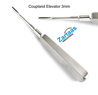 Ensemble de 3 élévateurs dentaires en acier inoxydable de haute qualité pour racines de dents, 3 mm, 4 mm, 5 mm – Instruments dentaires