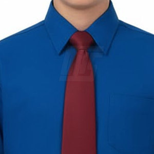 Boys Primary School Uniform Khaki <b>Pants</b> With Blue Shirt And Red Tie Cotton Oxford Fabric School Wear - Product Image 3