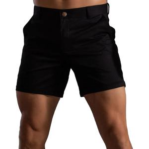 Shorts de sport décontractés pour hommes 100% coton à séchage rapide - Vente en gros, logo et couleur personnalisables, shorts en coton confortables à séchage rapide pour hommes - Product Image 3