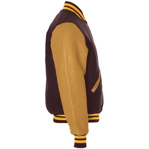 แจ็คเก็ตเบสบอลพรีเมียมสั่งทำพิเศษสำหรับผู้ชาย แจ็คเก็ต Letterman แบบเรียบสำหรับมหาวิทยาลัย พร้อมตัวอักษรสำหรับผู้ชาย - Product Image 6