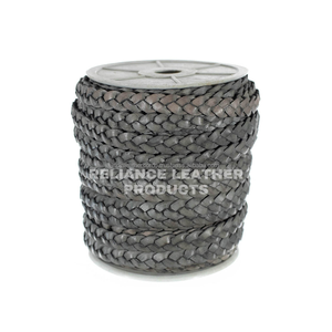 เชือกหนังแท้ถักแบบโบราณ/วินเทจ 3 ชั้น แบน 100% สำหรับงาน DIY งานฝีมือคริสเตียน สร้อยคอ/สายคล้องตัว แฟชั่น - Product Image 1