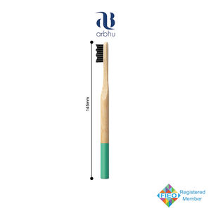 Cepillo de dientes de cerdas de fibra con mango pintado de alta calidad para niños - Product Image 3