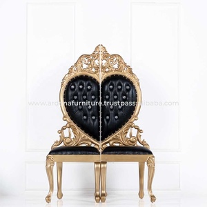 Royal เจ้าสาวและเก้าอี้เจ้าบ่าวสําหรับงานแต่งงาน King และ Queen โซฟาหลังสูงหรูหราเก้าอี้บัลลังก์จัดงานแต่งงานสําหรับกิจกรรม - Product Image 2