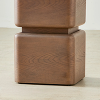 Table basse en bois massif, table de salon rustique, table centrale en bois faite à la main, mobilier moderne de style farmhouse