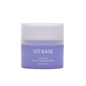 [ECOSMEC] SO BASE Masque Crème au Collagène Sans Rinçage avec Contenant Mélangeur Hydratation Intense Masque Crème Visage - Product Image 1