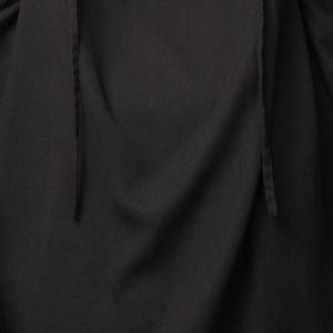 Abaya noire longue jusqu'au sol pour femme, robe ample à manches longues, coupe modeste, à capuche, couleur unie, en polyester, pour usage quotidien, style Moyen-Orient - Product Image 5