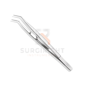 Pinzas de Algodón Anguladas de Acero Inoxidable, Instrumento Quirúrgico Dental, CE ISO 13485 de Blush Surgical - Product Image 1