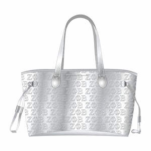 Zeta Phi Beta Bolso de cuero PU de moda Vintage Lady Uso diario Portátil con diseño en relieve - Product Image 1