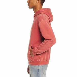 Sweat-shirt à capuche uni pour homme, coupe classique, en molleton de coton, décontracté, avec poche kangourou, pour l'hiver, imprimé sur mesure - Product Image 6