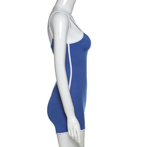 Conjunto de Mono Largo para Yoga y Fitness para Mujer, Sin Mangas, de Secado Rápido, Color Sólido, para Verano - Product Image 3