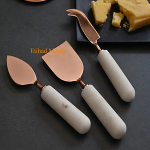 ชุดมีดชีสพรีเมียม 3 ชิ้น สีดำ ทำด้วยมือจากสแตนเลสสตีล - Product Image 2