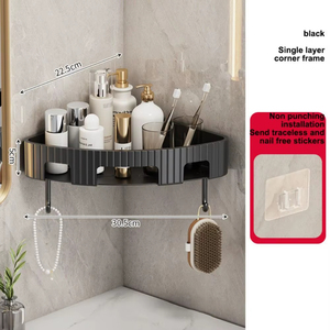 Professional Stainless Steel Good Quality Toilet <b>Drain</b> Soap Box 11.8 8.3 4.3 CM Silver Black Punch-free Soap Holder <b>Bathroom</b> - Product Image 6