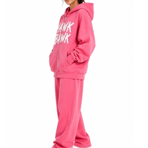 Ensemble de survêtement à capuche pour femme – Collection confortable et élégante pour le quotidien, avec fermeture éclair, idéal pour l'hiver - Product Image 3