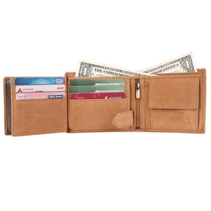 Excellent Quality Genuine Cowhide Leather <b>Men's</b> <b>Purse</b> with Bifold Design Multiple Card Slots for Business and Travel For Sale - Product Image 3