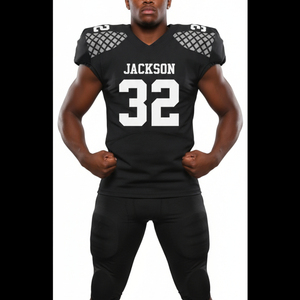 2026 Vente en gros Maillot et short d'entraînement de football américain à manches courtes, respirant, à séchage rapide, personnalisable, en polyester, pour sublimation - Product Image 3